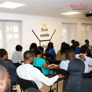 Participants receiving lectures in MacTay Open Programme