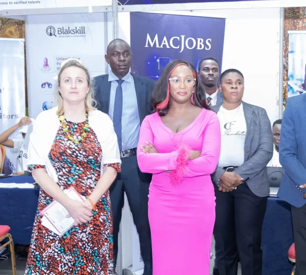 RICHARD MOSIKO, HEAD OF RECRUITMENT, MACTAY WITH DJ CUPPY AND OTHER GUESTS 