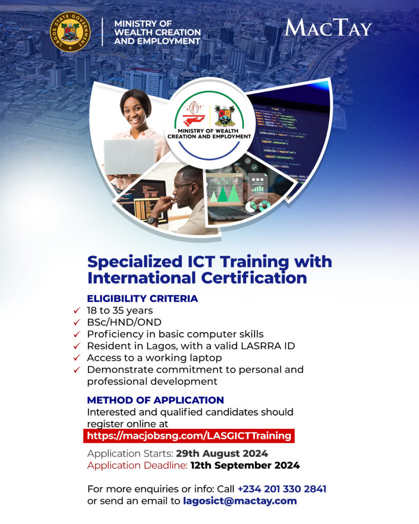 Lagos State Specialized ICT Training Programme